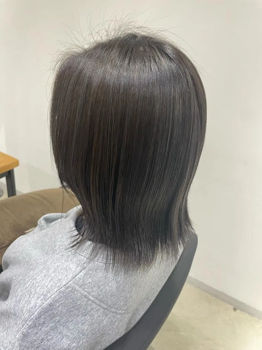 ミディアム アッシュ アッシュブラウン anB Bのヘアスタイル
