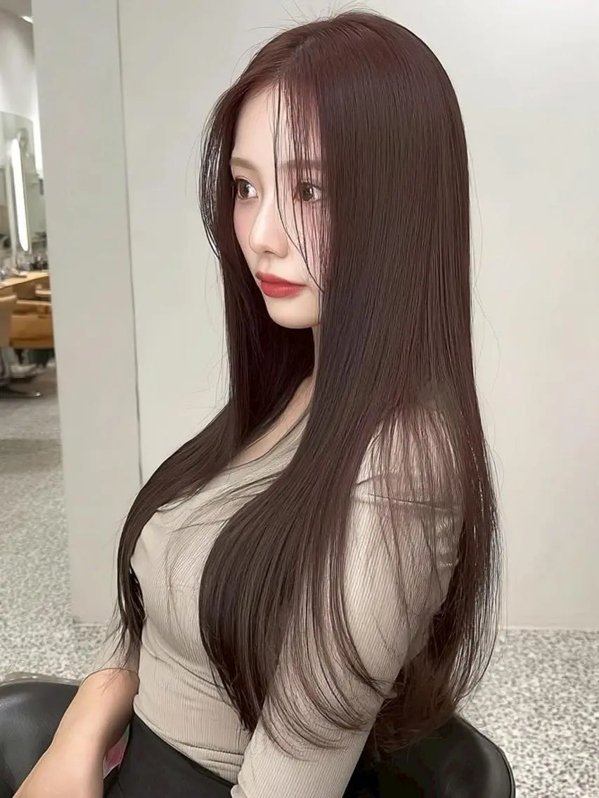 ロング 髪質改善 韓国風ヘア 縮毛矯正 縮毛矯正 畑 大樹のヘアスタイル