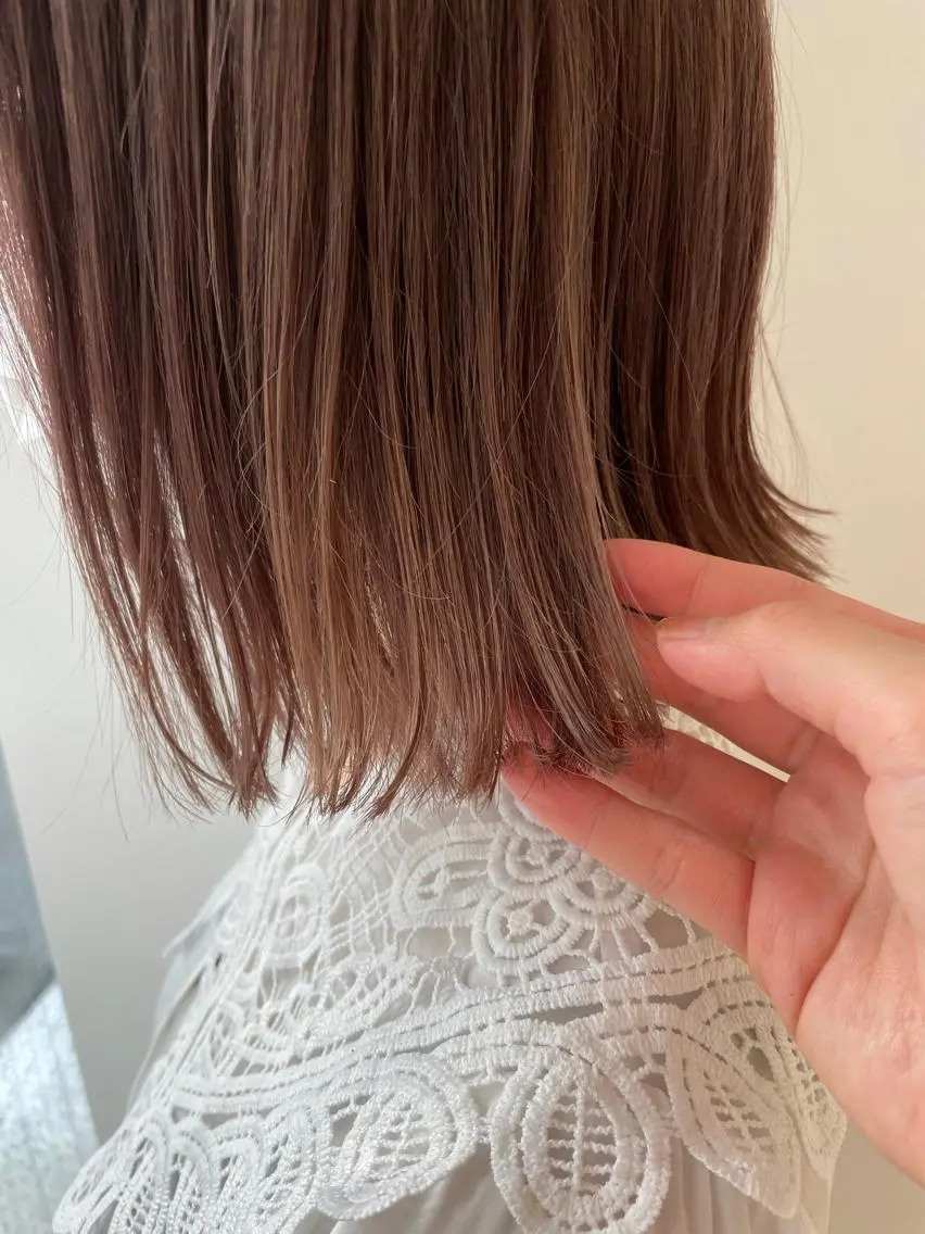 ミディアム カラー ベージュカラー 店長福島成美/髪質 改善縮毛矯正/カラーのヘアスタイル