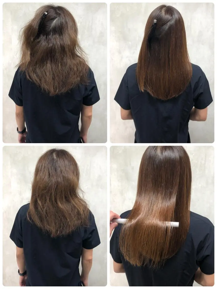 ミディアム 縮毛矯正 トリートメント ⚠️美容室迷子⚠️ 👍👍ここに集合のヘアスタイル