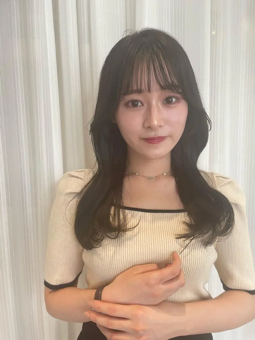 ロング カラー カット ヘアカラー トリートメント レイヤーカット🎀 kanaのヘアスタイル