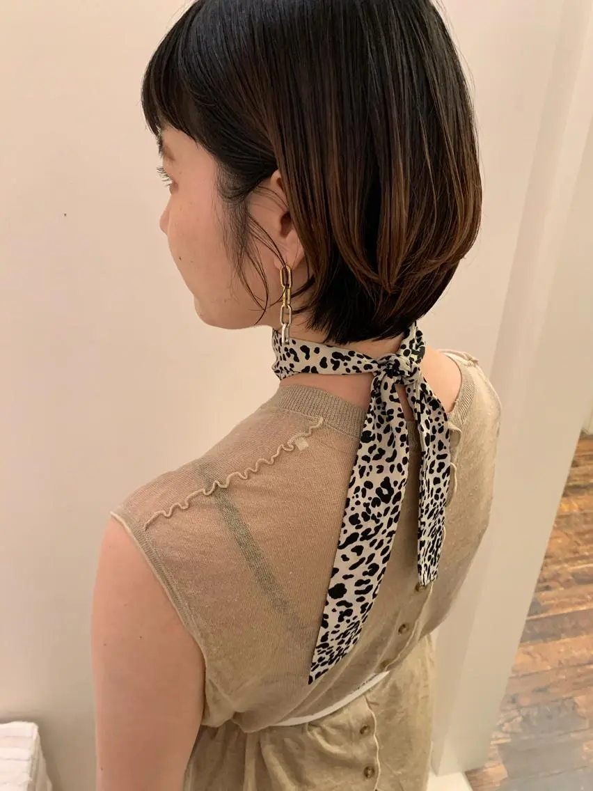 ショート カラー ヘアアレンジ カット ヘアカラー トリートメント rico_by ヘアとアイブロウの眉毛・アイブロウイメージ