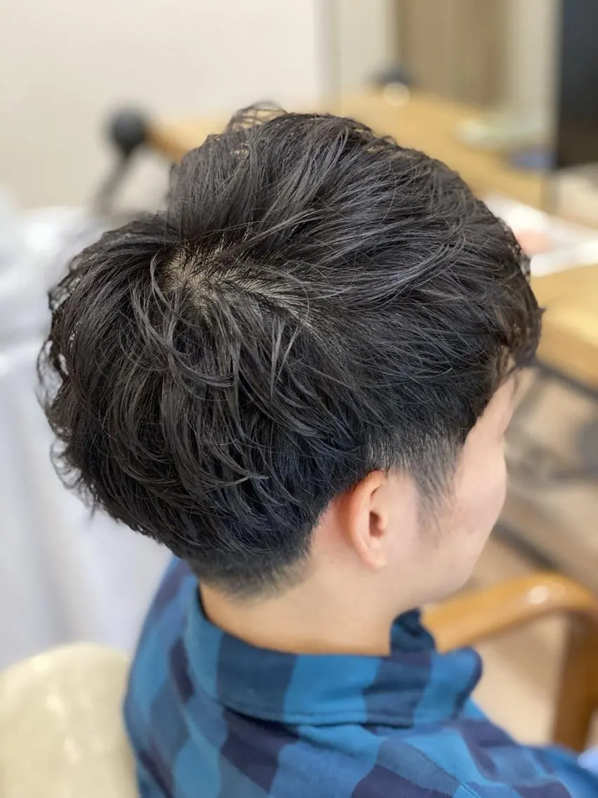 メンズ ショート 似合わせ透明感カラー 宇治　ヤマノのヘアスタイル