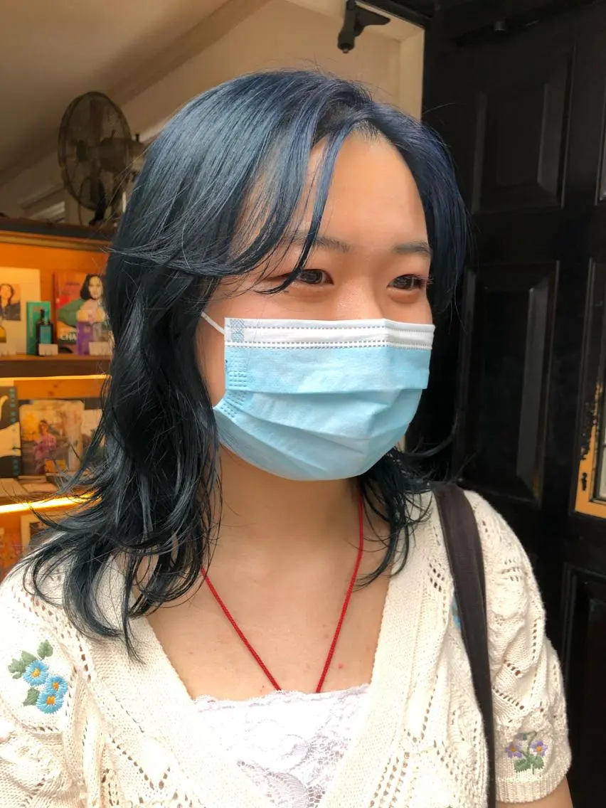 ミディアム カラー eri kinjoのヘアスタイル
