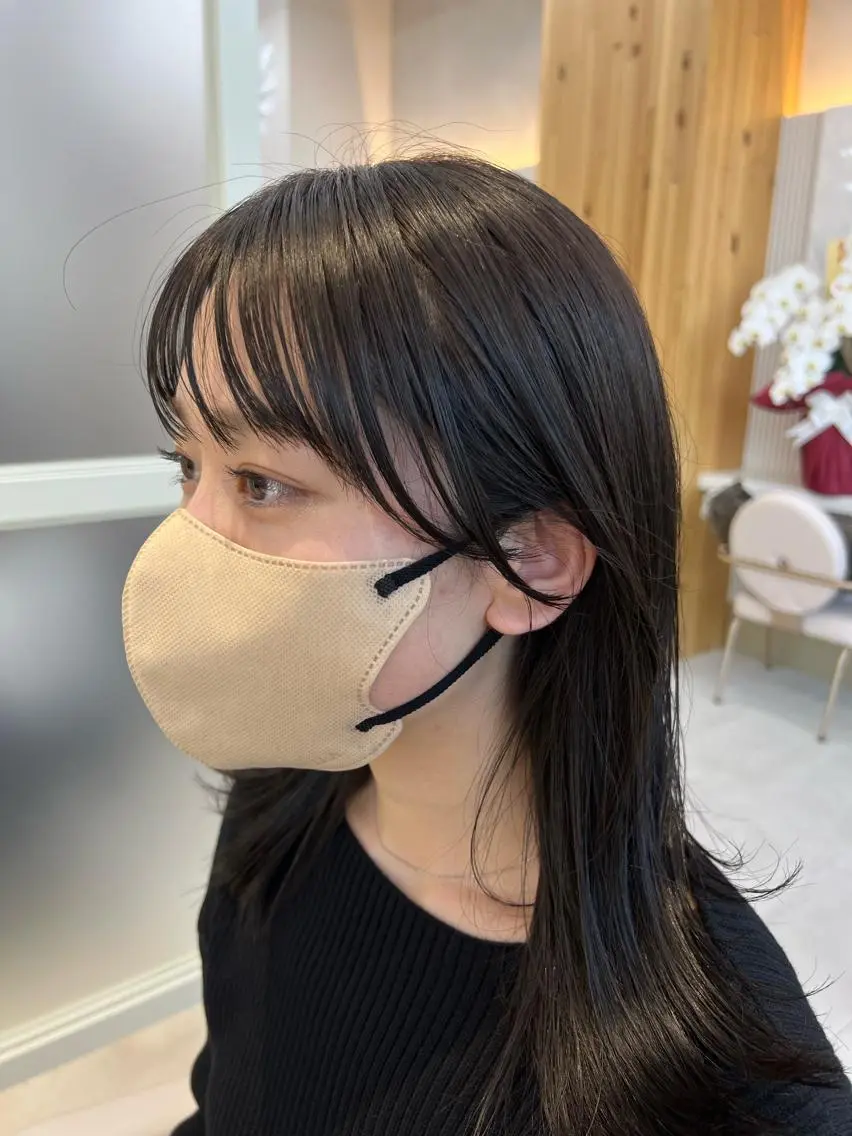 ミディアム カラー ベージュカラー グレージュ ボブ くびれヘア くせ毛 カット トリートメント レイヤー専門家 ダブルカラー修のヘアスタイル
