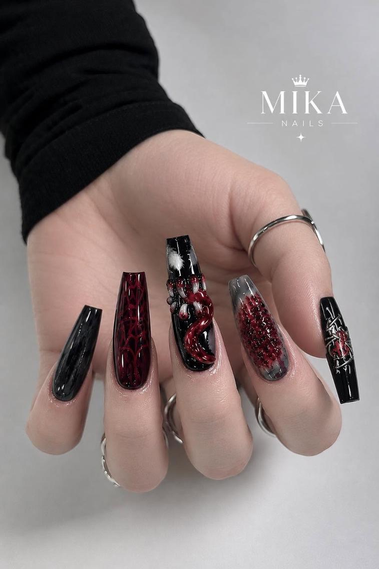 ネイル アートネイル チークネイル ドット フットネイル フレンチネイル ハンドネイル Mika Nails 心斎橋のネイルデザイン