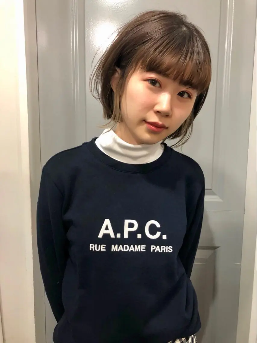 ミディアム カラー ハイライトカラー ハイライト Pia ツボイ ケイタのヘアスタイル