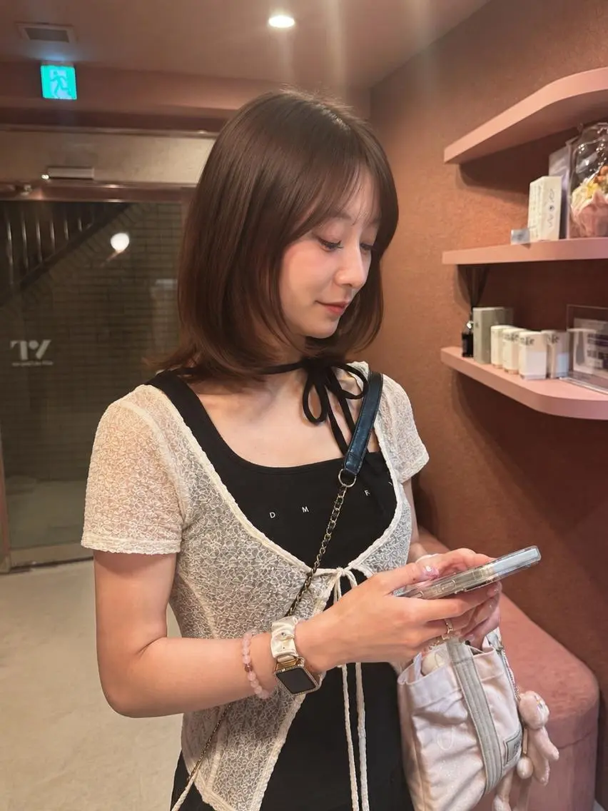 マツエク・マツパ 韓国風マツエク 透明感カラー♡ 原宿美容室¦Rinaのヘアスタイル