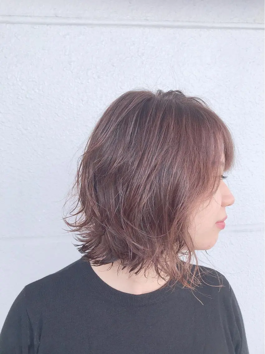 ミディアム カット ヘアカラー トリートメント SOL _Nakamuraのヘアスタイル