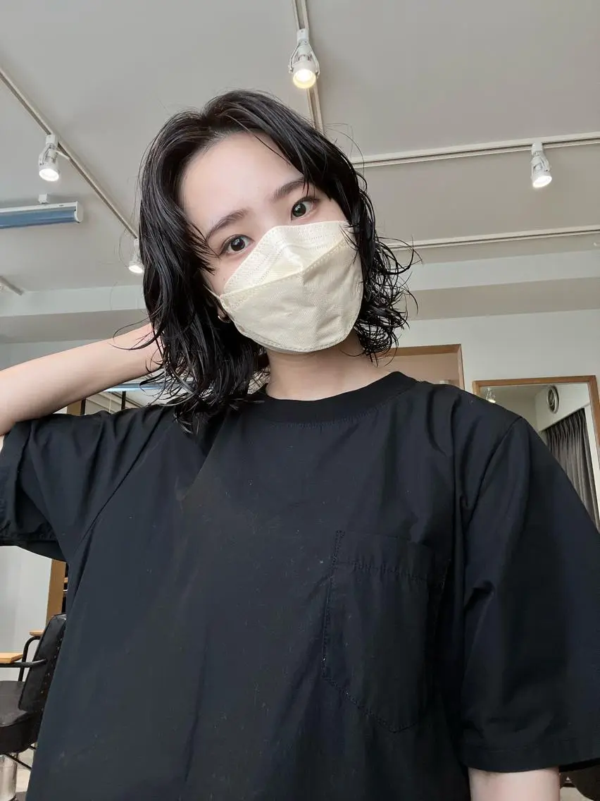 ミディアム パーマ ミディアムパーマ /癖毛パーマのヘアスタイル