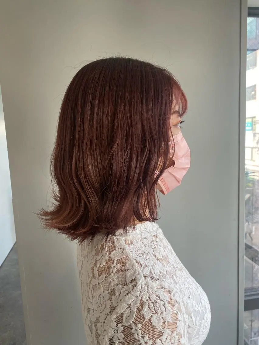 ミディアム カラー ヘアアレンジ ヘアカラー ボブ /ニュアンス/ satomi🧸💖のヘアスタイル