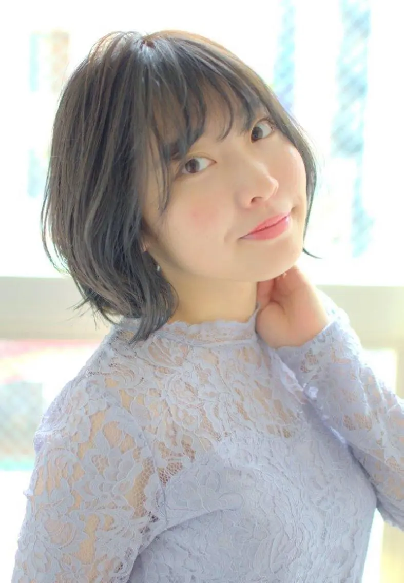 セミロング カラー カット トリートメント 透明感カラー REIのヘアスタイル