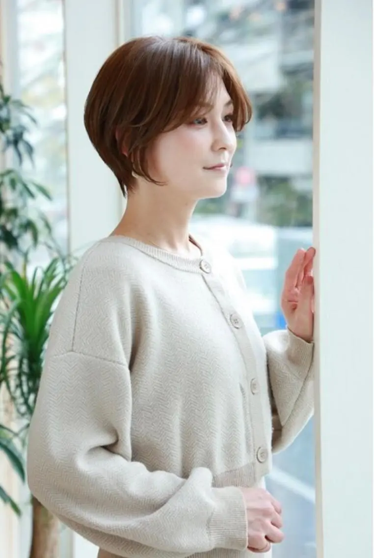 ショート ボブ ショートヘア 小顔カット 中尾 文哉のヘアスタイル