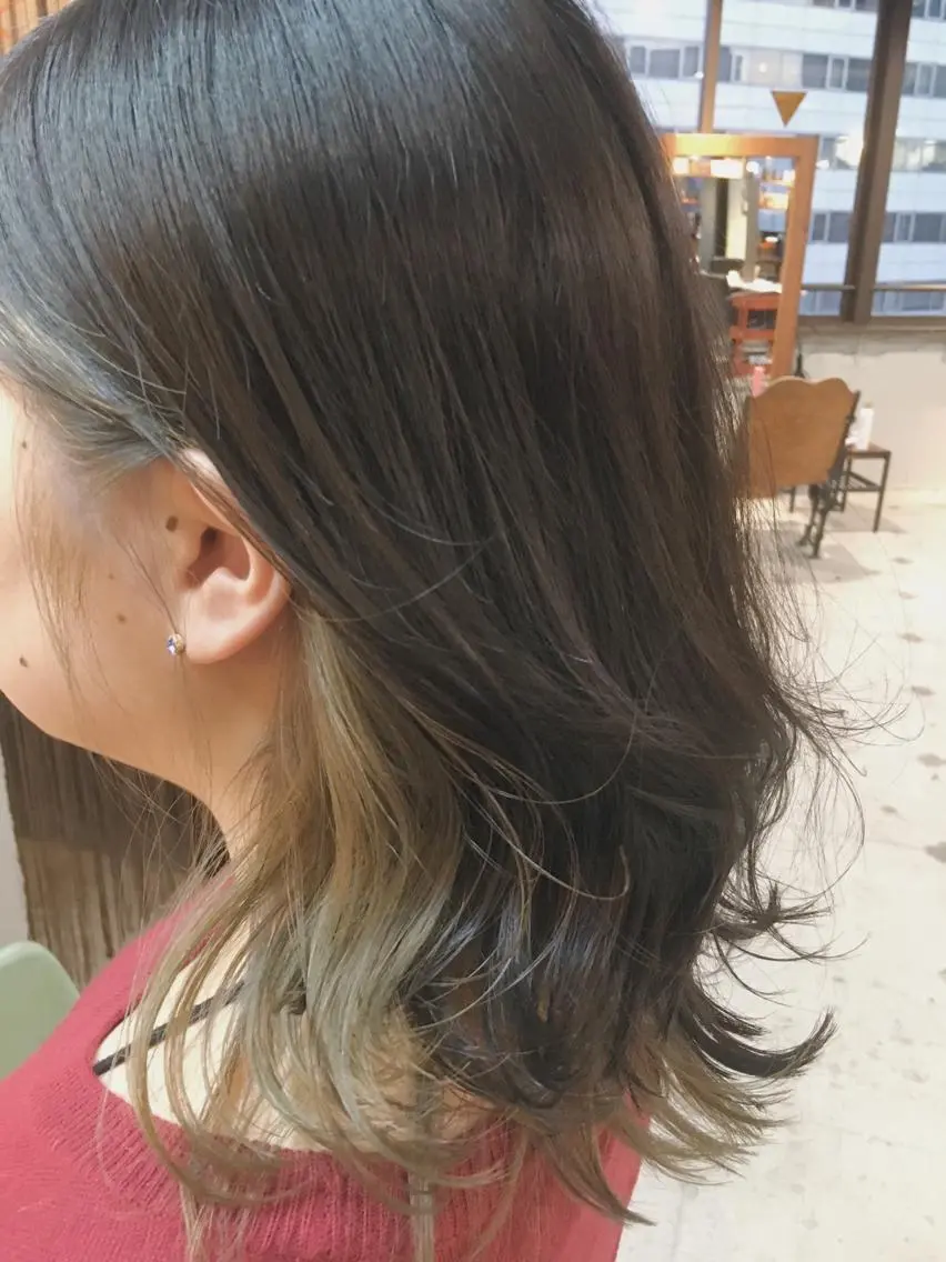 ミディアム カラー インナーカラー ヘアカラー トリートメント 代表 中島貴志のヘアスタイル