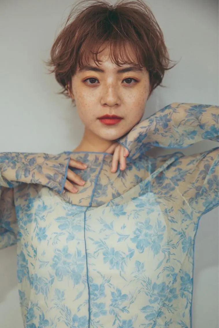ショート カラー バレイヤージュ ブリーチ ケアブリーチ ダブルカラー イヤリングカラー カット ヘアカラー トリートメント Luana / 公式 / 大通のヘアスタイル