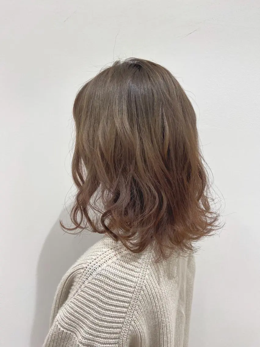 ミディアム カット ヘアカラー 髪質改善/うる艶ヘア HARUNAのヘアスタイル