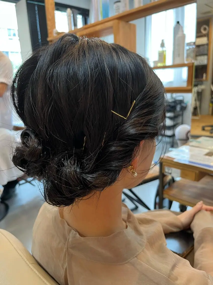 ショート ヘアアレンジ ショートヘア カット ヘッドスパ 阪神西宮★JUNO 川﨑温子のヘアスタイル