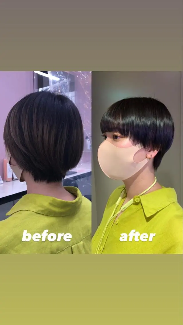ショート カラー パーマ ヘアアレンジ メンズ キッズ ネイル マツエク・マツパ KANAMI 🌏のヘアスタイル