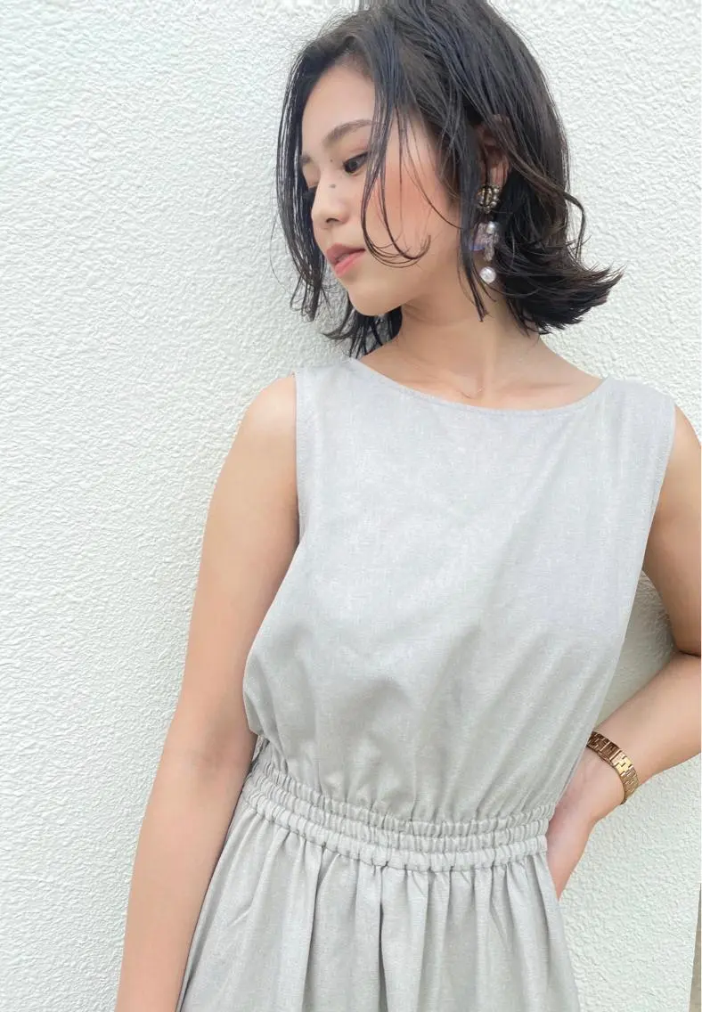 ミディアム カラー イルミナカラー カット ヘアカラー grand juteのヘアスタイル