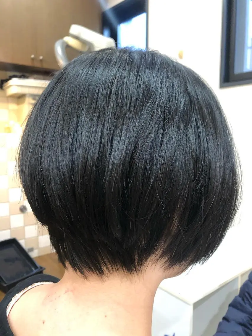 ショート 谷口ゆめ/縮毛矯正/ 大人女子/眉ワックスのヘアスタイル