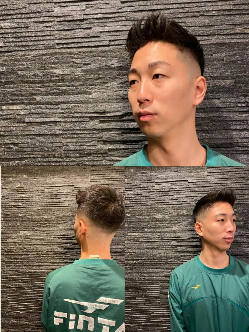 ショート メンズ フェードカット カット指名No1漆原 聡のヘアスタイル