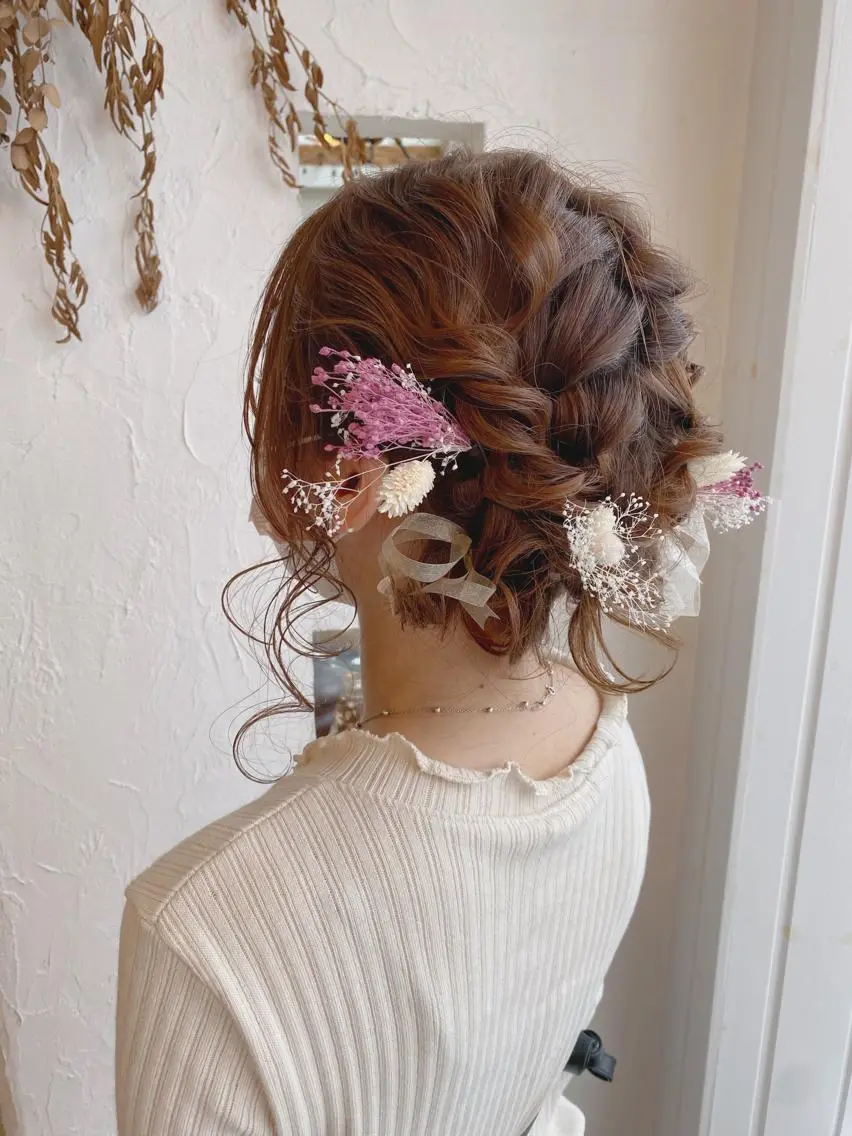 ミディアム カラー パーマ ヘアアレンジ メンズ キッズ ネイル 豊橋美容院 ソンリエのヘアスタイル