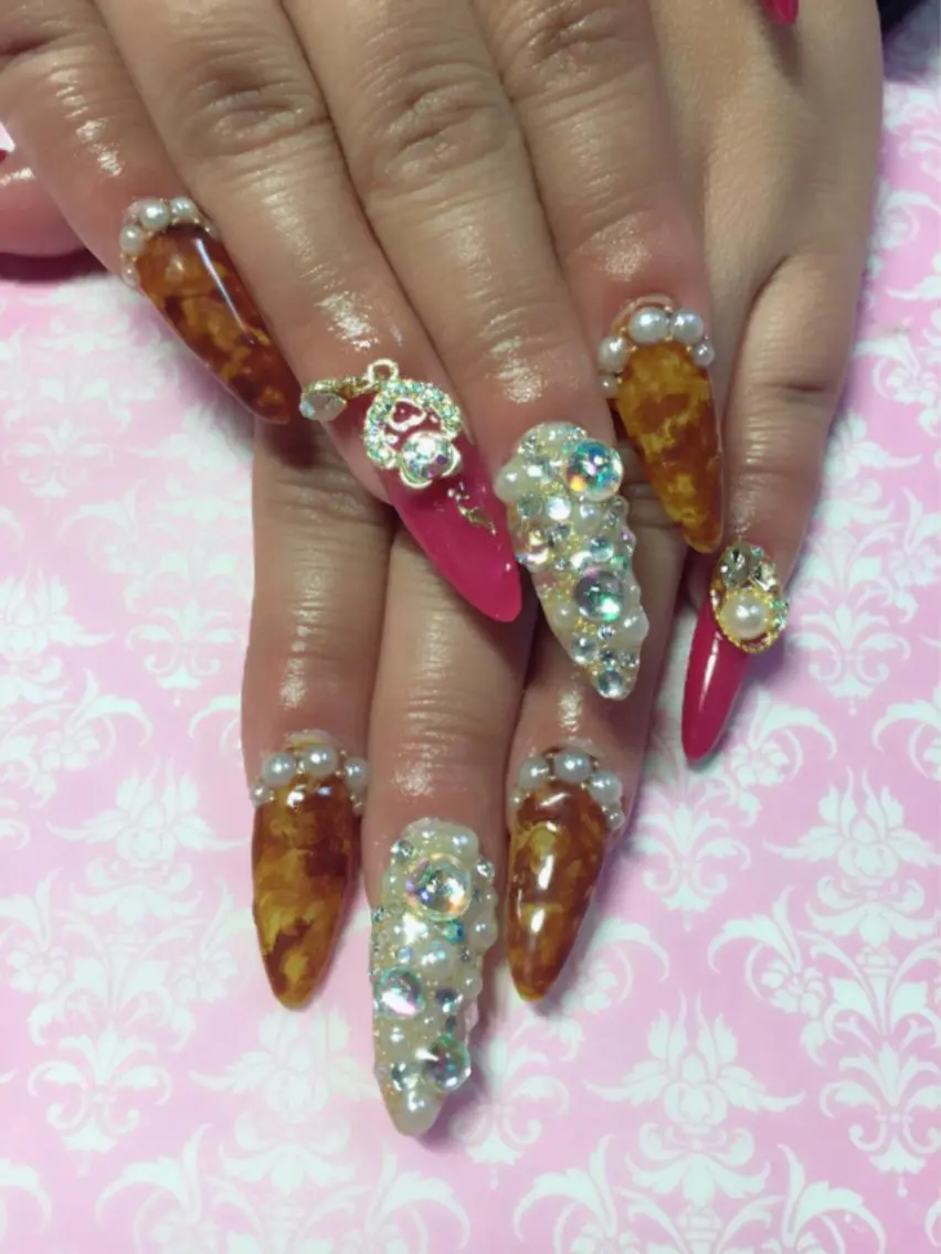 ネイル べっ甲ネイル Nail Salon macherieのネイルデザイン