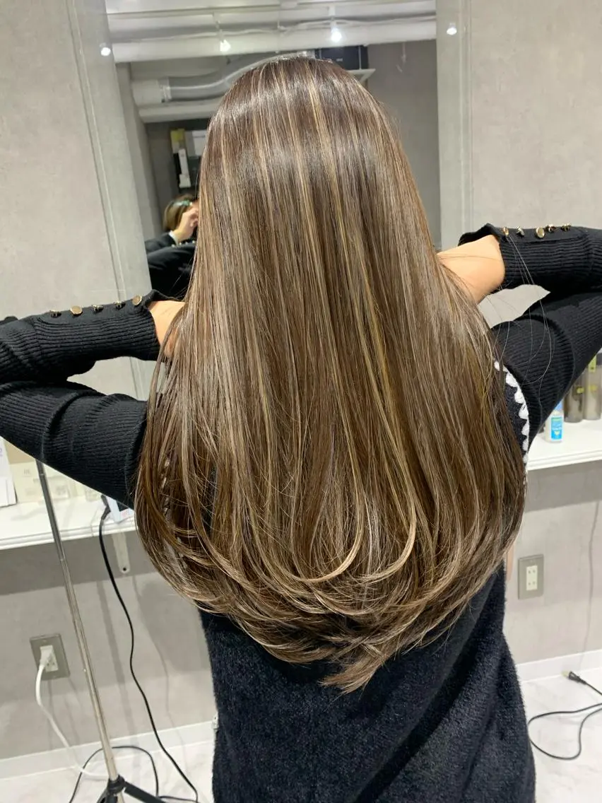 ロング カラー 心斎橋なんば 大野竜輝のヘアスタイル