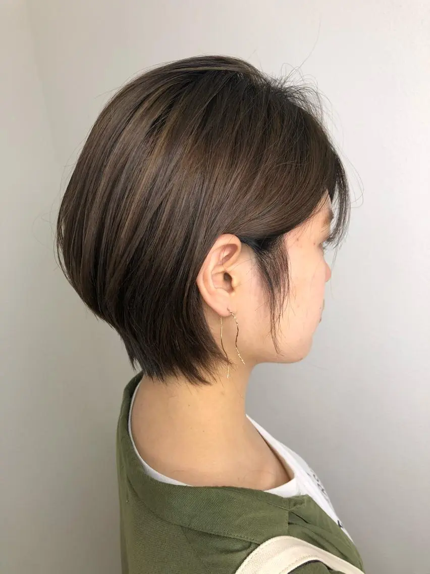 ショート ハンサムショート ショートヘア カット ヘアカラー Rubik難波樽本 譲二のヘアスタイル