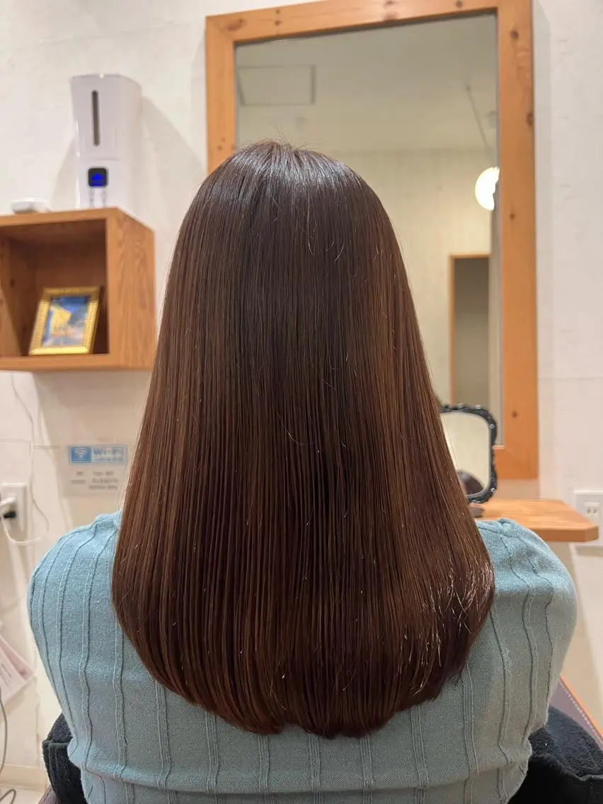 ロング 髪質改善 縮毛矯正 トリートメント TELA HAIR 幕張本郷店 千尋のヘアスタイル