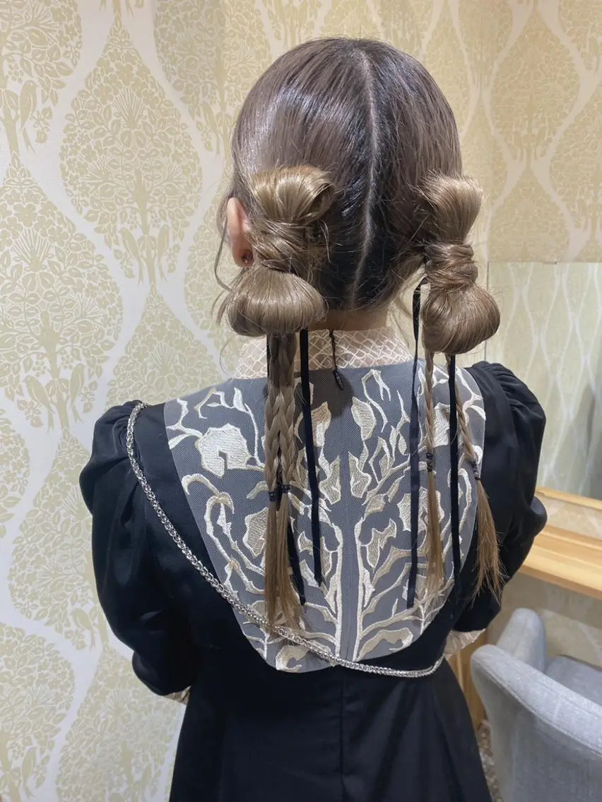 ヘアアレンジ ヘアセット天神駅直結 jrメンバーJUNのヘアスタイル