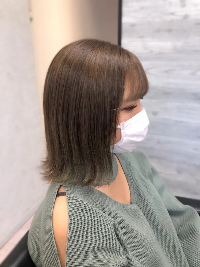 ミディアム カラー カット ヘアカラー トリートメント 🪞個室サロン/韓国 艶髪/keito🪞のヘアスタイル