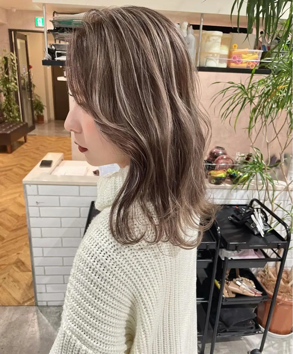 カラー ヘアカラー 髪質改善will hairdesignのヘアスタイル
