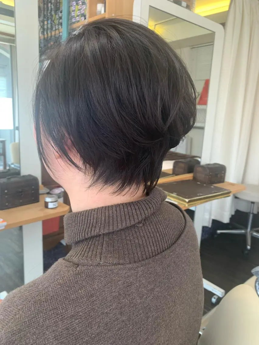 ショート 丸みショート くびれヘア ショートヘア トリートメント nishimura makotoのヘアスタイル