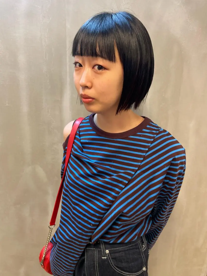 ミディアム カラー パーマ ヘアアレンジ メンズ キッズ ネイル マツエク・マツパ アイブロウ ボブ tatsumi/ボブ ウルフ/レイヤーのヘアスタイル