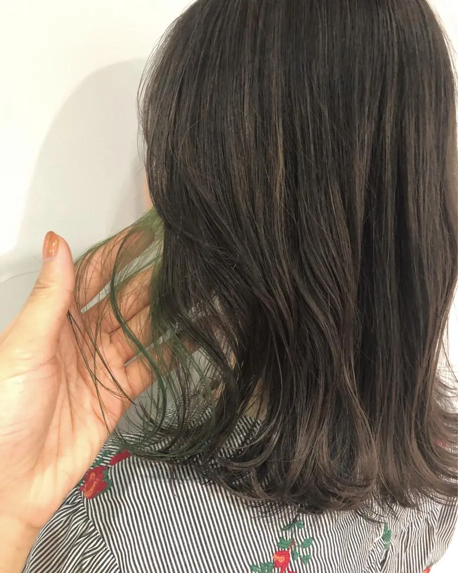 ミディアム カラー ヘアカラー トリートメント 🍊新宿南口🍊 ERINAのヘアスタイル