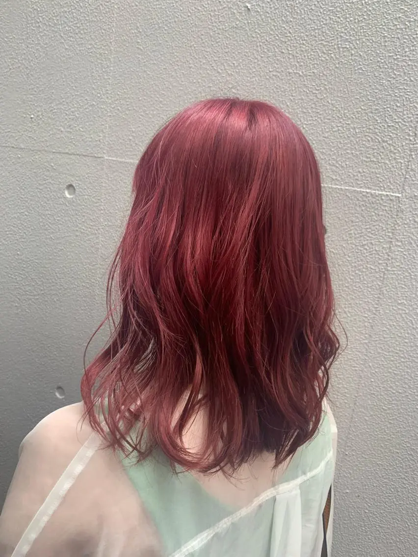 セミロング カラー ショート🌼パーマ 本間正子のヘアスタイル