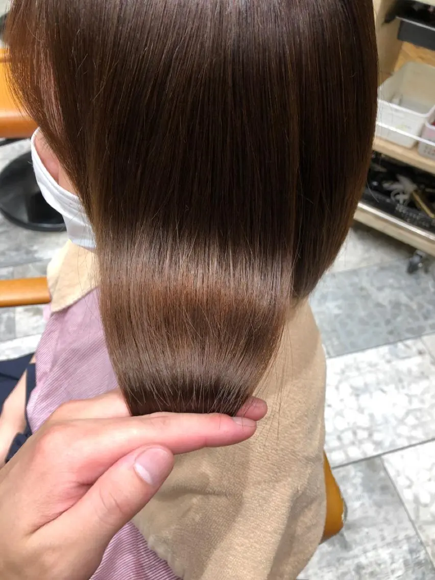 ミディアム カラー パーマ バレイヤージュ ブリーチ ケアブリーチ ダブルカラー ハイライトカラー カット ヘアカラー 縮毛矯正 トリートメント 銀座✨ショートボブ ショート/坂本亜裟海のヘアスタイル