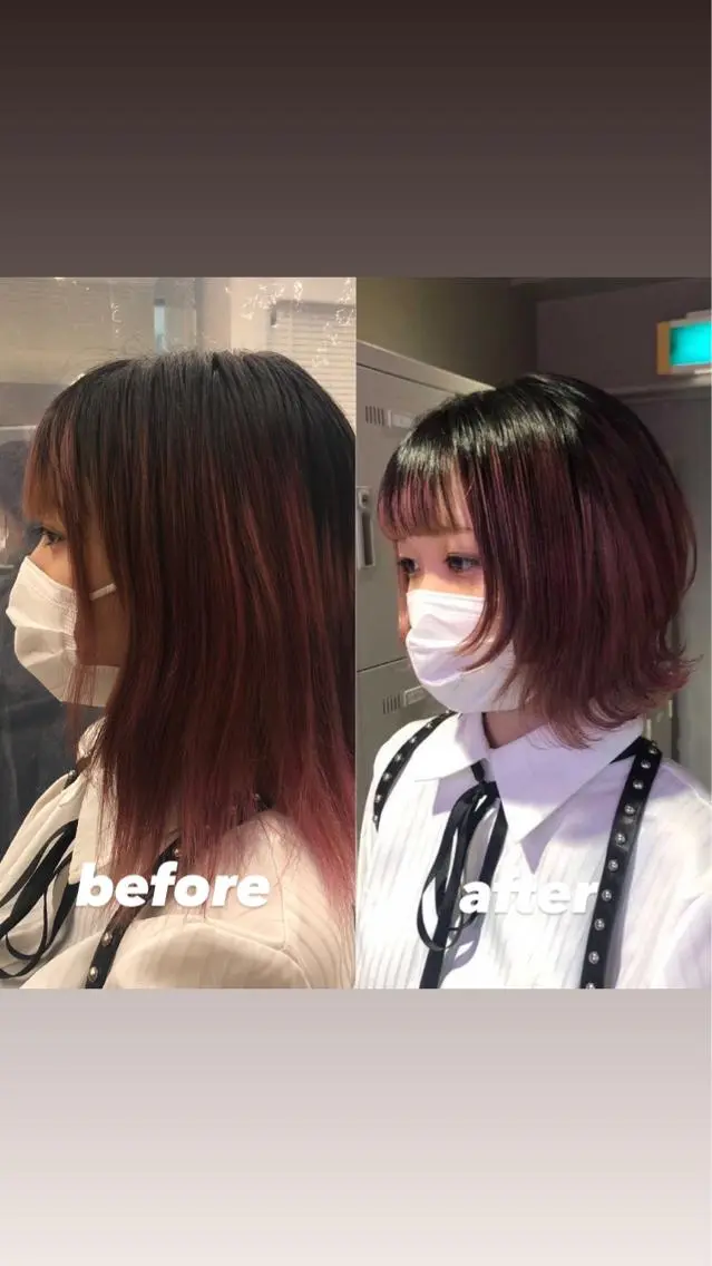 ショート カラー パーマ ヘアアレンジ メンズ キッズ ネイル マツエク・マツパ KANAMI 🌏のヘアスタイル