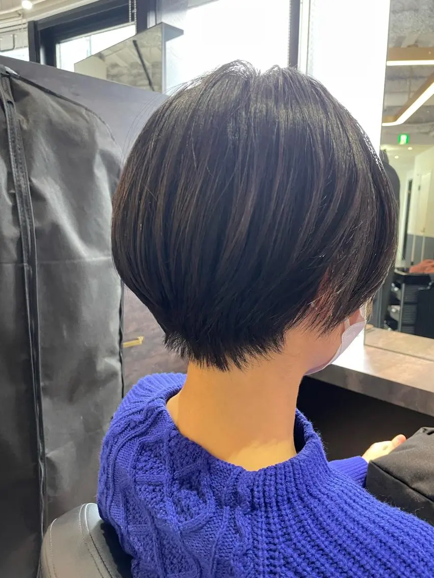 ショート 丸みショート ショートヘア ショート/脱白髪染め ☆宇﨑悠実のヘアスタイル