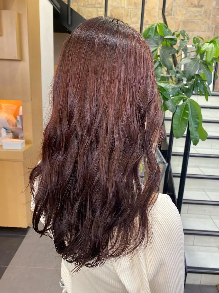 ロング カラー ヘアアレンジ TSUNA 🌙 Lim 五反田のマツエク・マツパデザイン