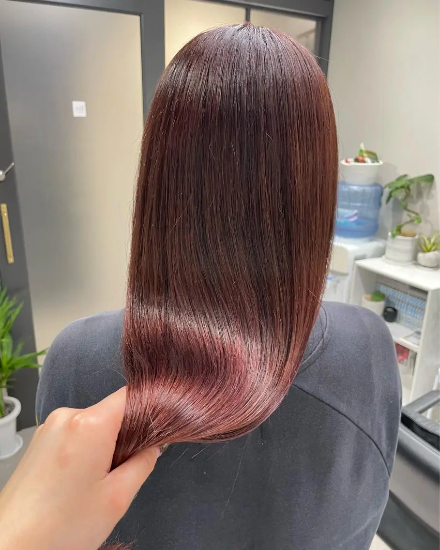 セミロング カット ヘアカラー 🌸インナーカラー 🌸藤井春華のヘアスタイル