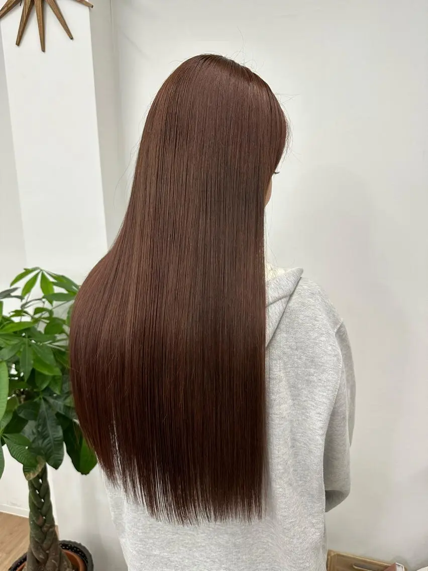 ロング カラー 入学式 卒業式のヘアスタイル 似合わせカット 小顔カット HIROKO / 透明感暖色カラー🎀のヘアスタイル