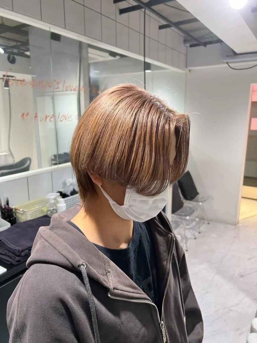 ショート カラー パーマ メンズ カット ヘアカラー トリートメント 🔥札幌No.1🥇 パーマ特化美容師🔥のヘアスタイル