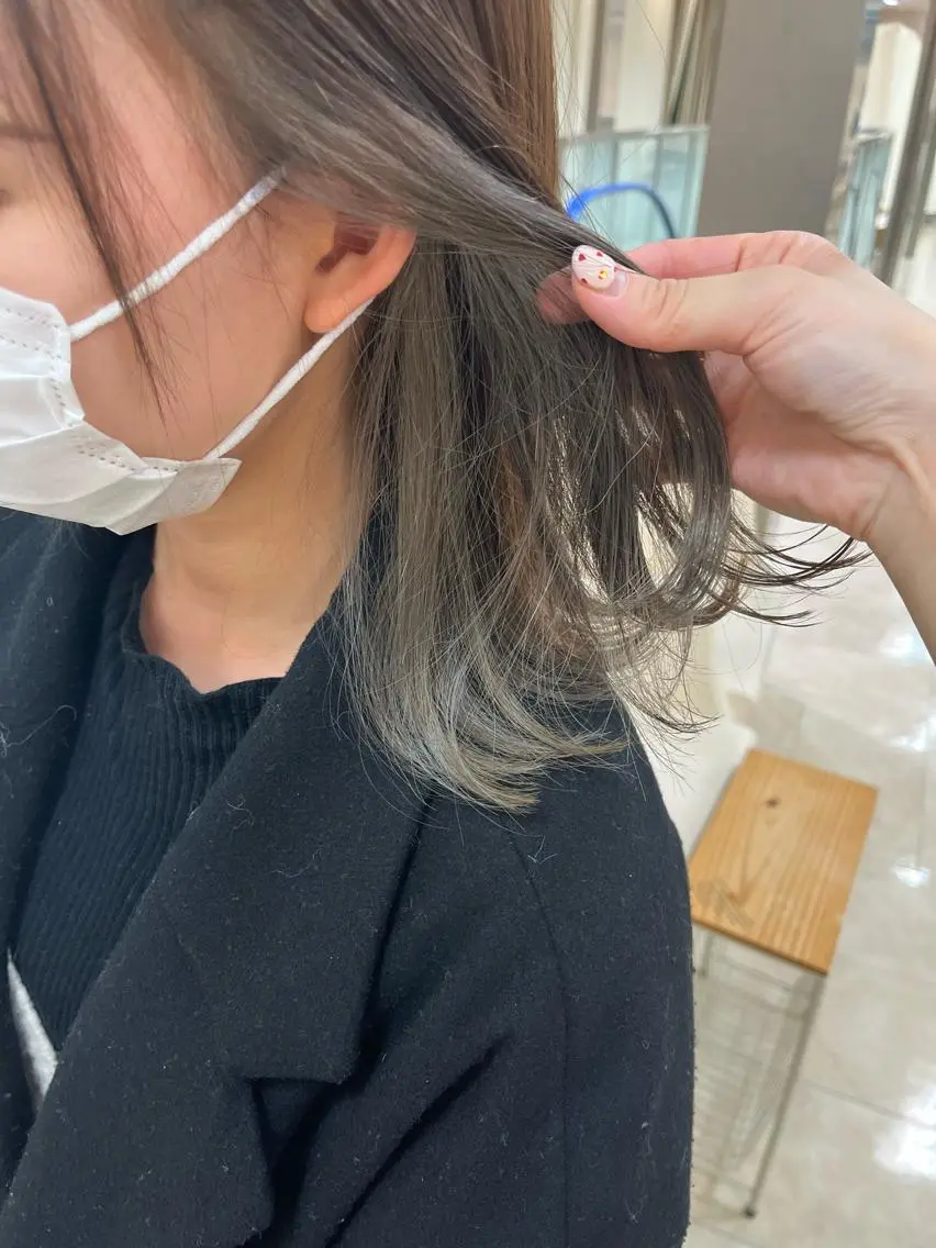 ミディアム カラー 暖色/ブリーチカラー 🎀 M i k uのヘアスタイル