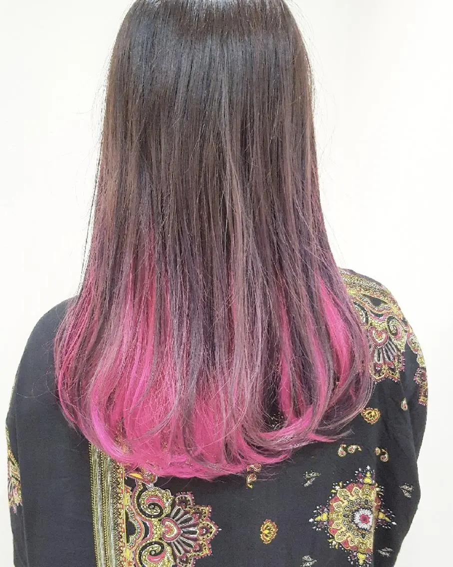 ロング カラー しらはま ようこのヘアスタイル