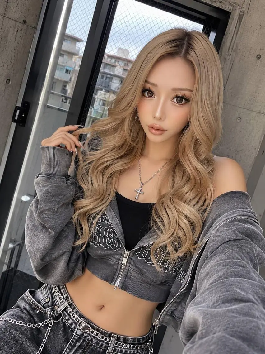 ロング ギャル×エクステ 大阪/梅田のヘアスタイル