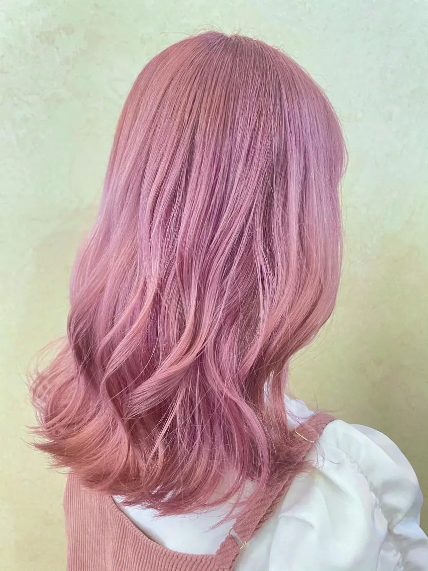 ロング カラー ヘアアレンジ シールエクステ ミストバング ブリーチ フェイスフレーミング グラデーションカラー ヘアカラー トリートメント 🦋高瀬寛菜🦋 韓国レイヤーのヘアスタイル