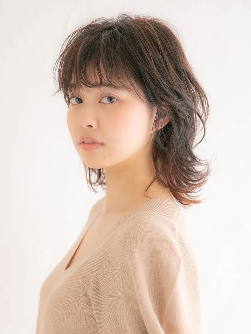 ミディアム カラー パーマ 🌸銀座一丁目/美髪 矯正🌸山田 隆介のヘアスタイル