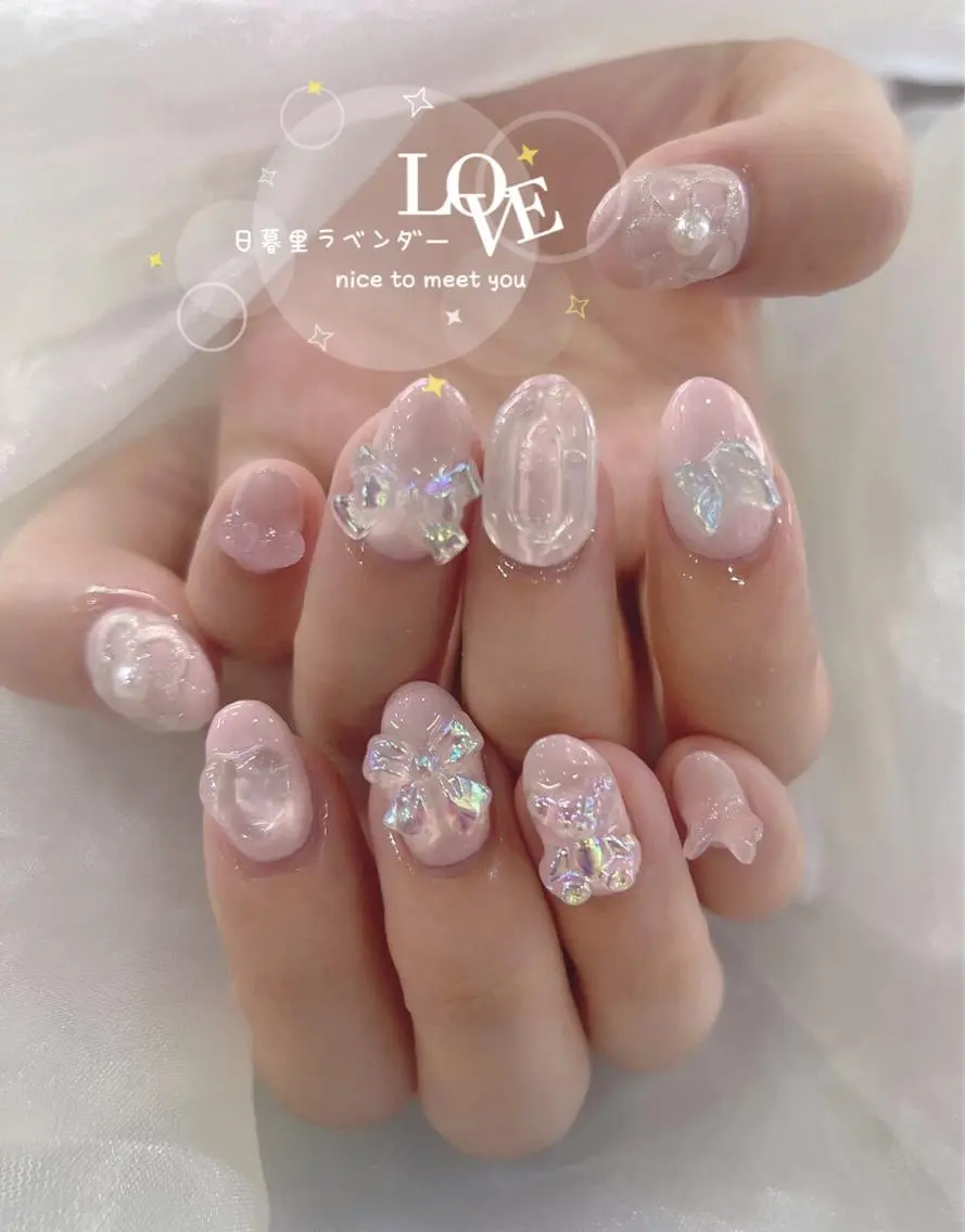 ネイル ラベンダー💖日暮里 ルル💖ネイルのネイルデザイン